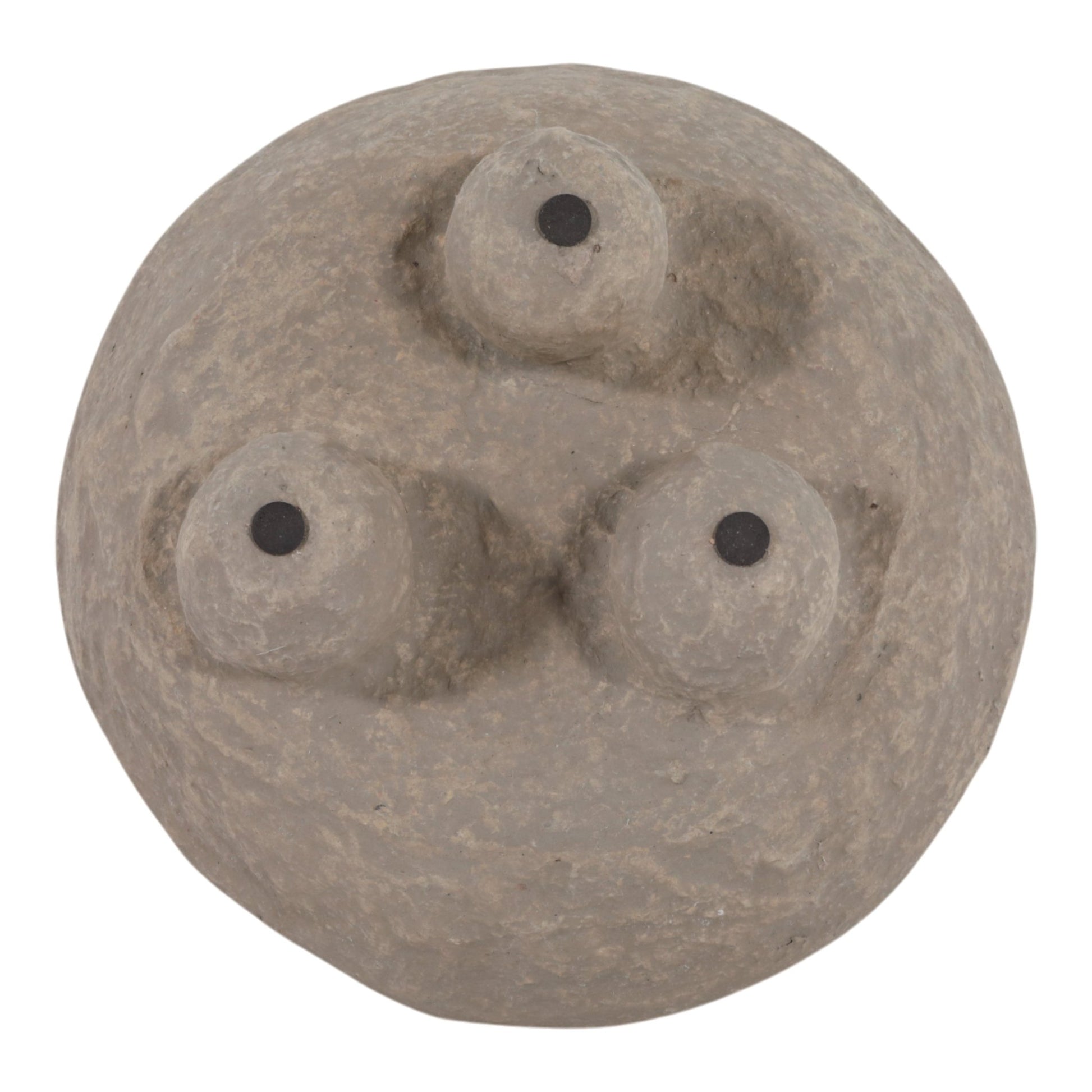 12x12" Paper Mache Knobby Footed Bowl, Taupe Bowl| Sagebrook Home