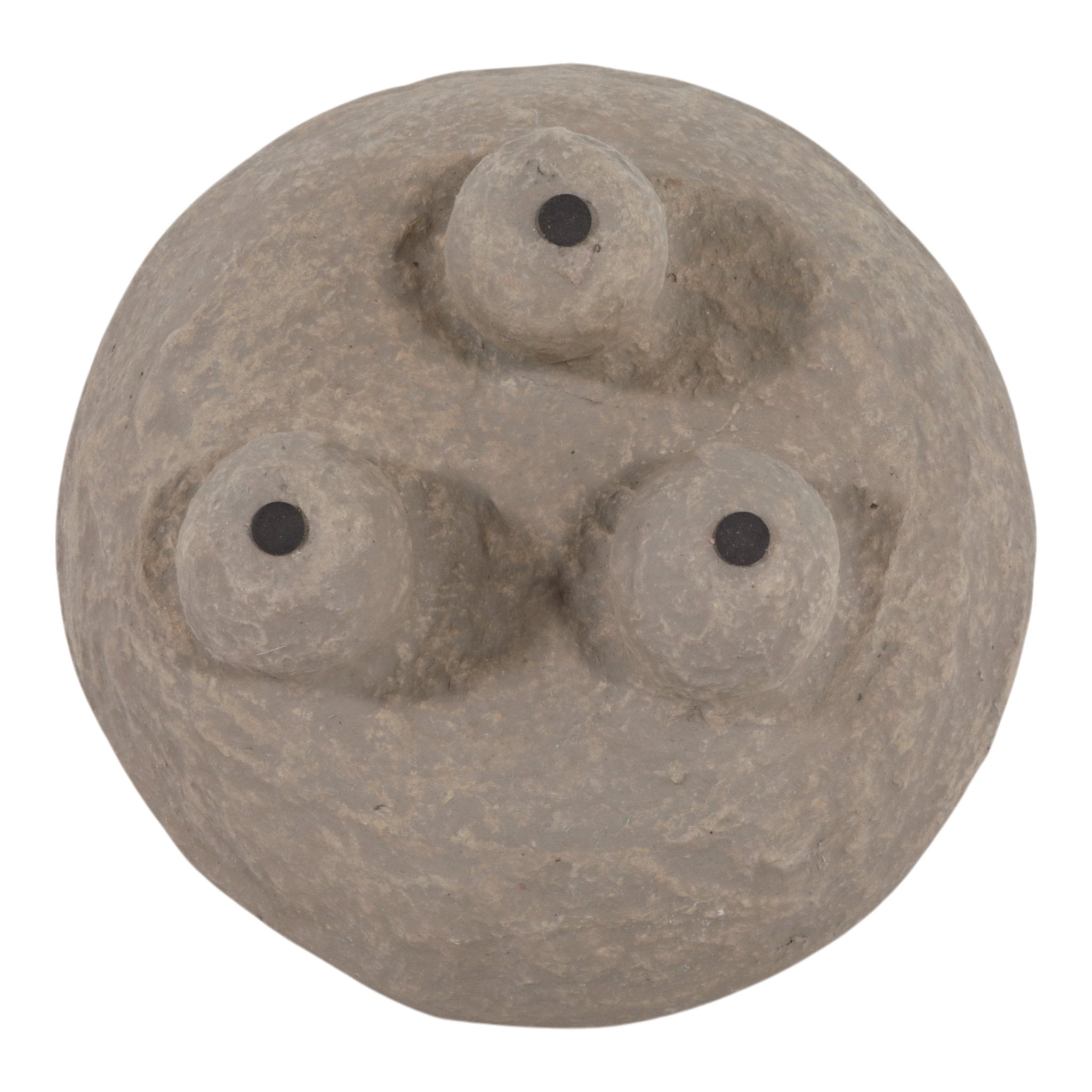 12x12" Paper Mache Knobby Footed Bowl, Taupe Bowl| Sagebrook Home