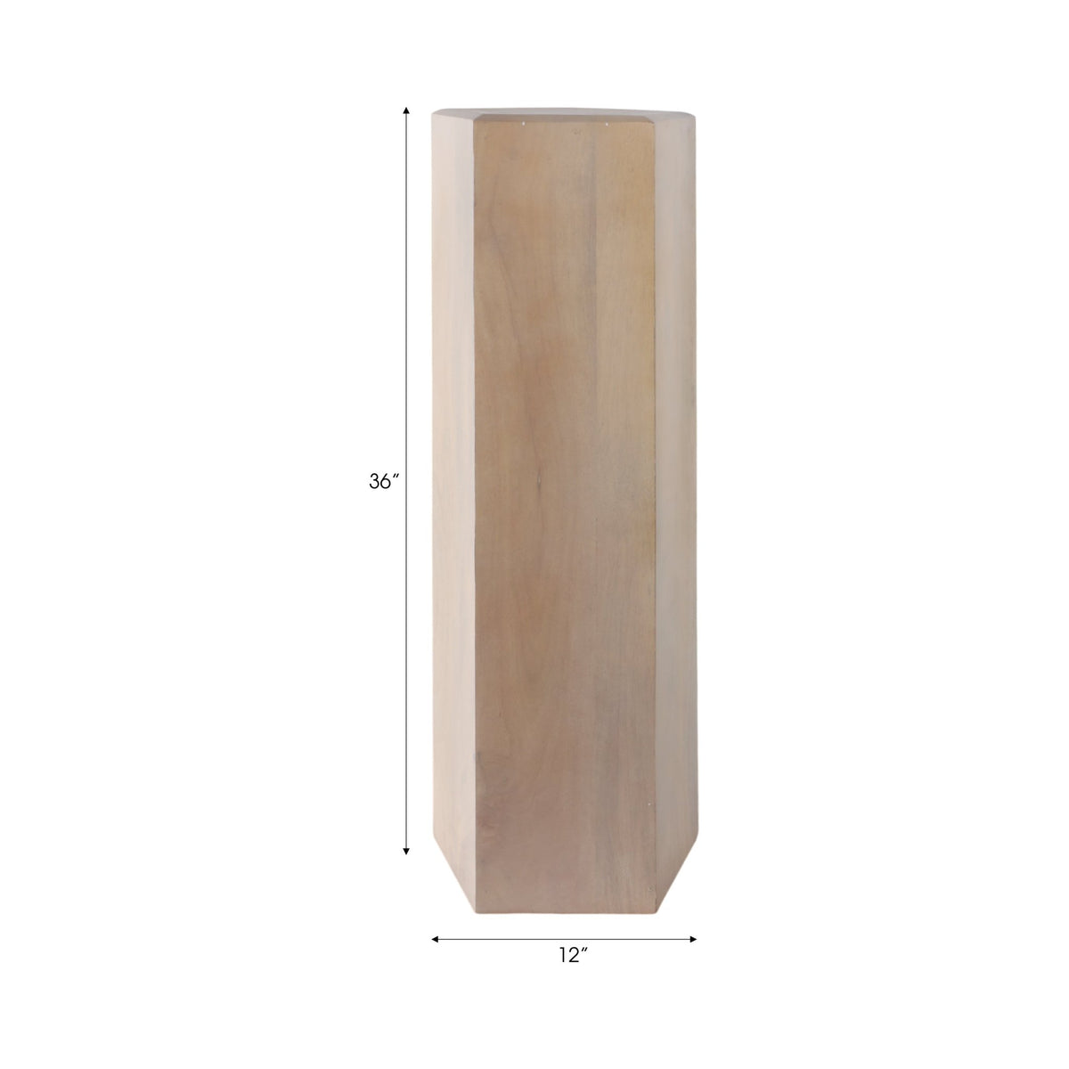 12x36" Novus Large Wood Pedestal Accent & End Tables| Sagebrook Home
