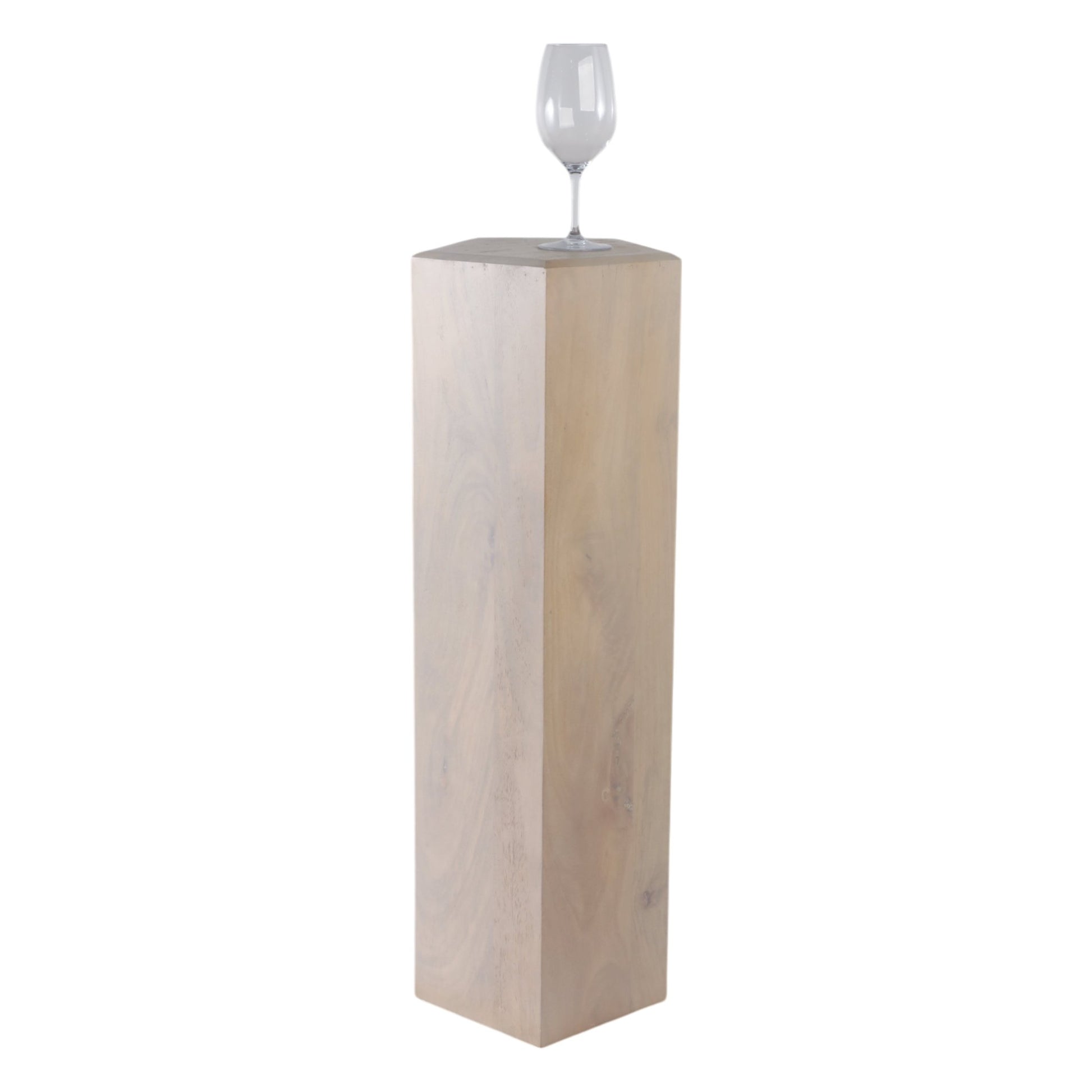12x36" Novus Large Wood Pedestal Accent & End Tables| Sagebrook Home