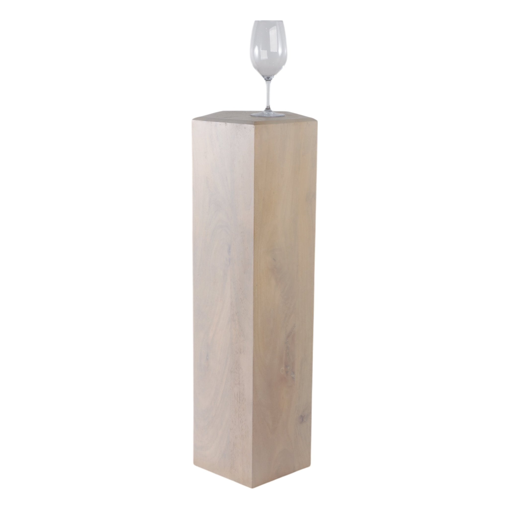 12x36" Novus Large Wood Pedestal Accent & End Tables| Sagebrook Home