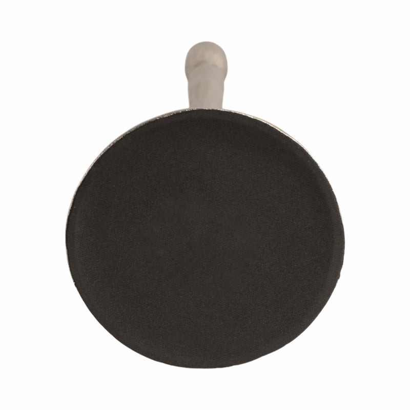 12x4" Traditional Cast Iron Taper Holder, Silver - Al Rugaib Furniture