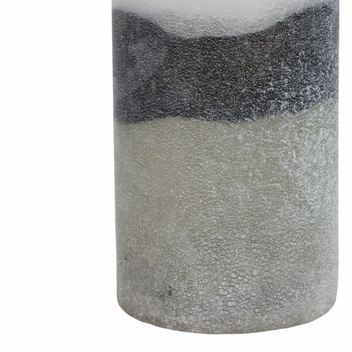 12X6" OMBRE SODA FINISH GLASS VASE, CLEAR/BLACK Vases and Jars| Sagebrook Home