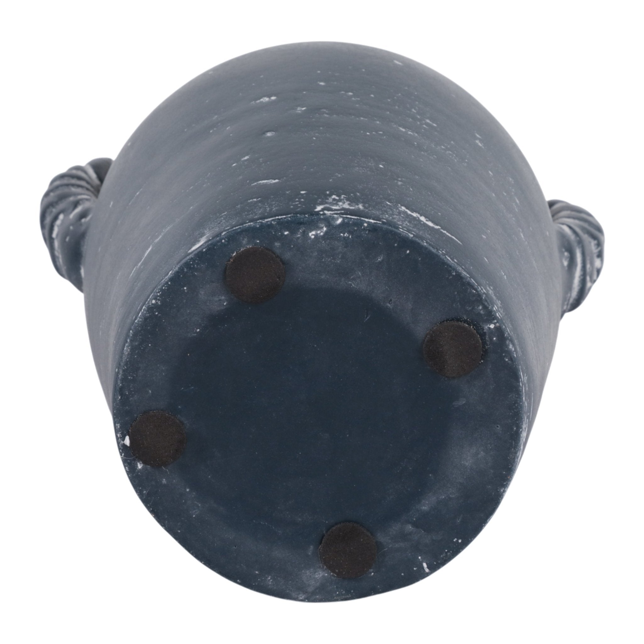 12x9" Twisted Handle Terracotta Vase, Blue Vases and Jars| Sagebrook Home