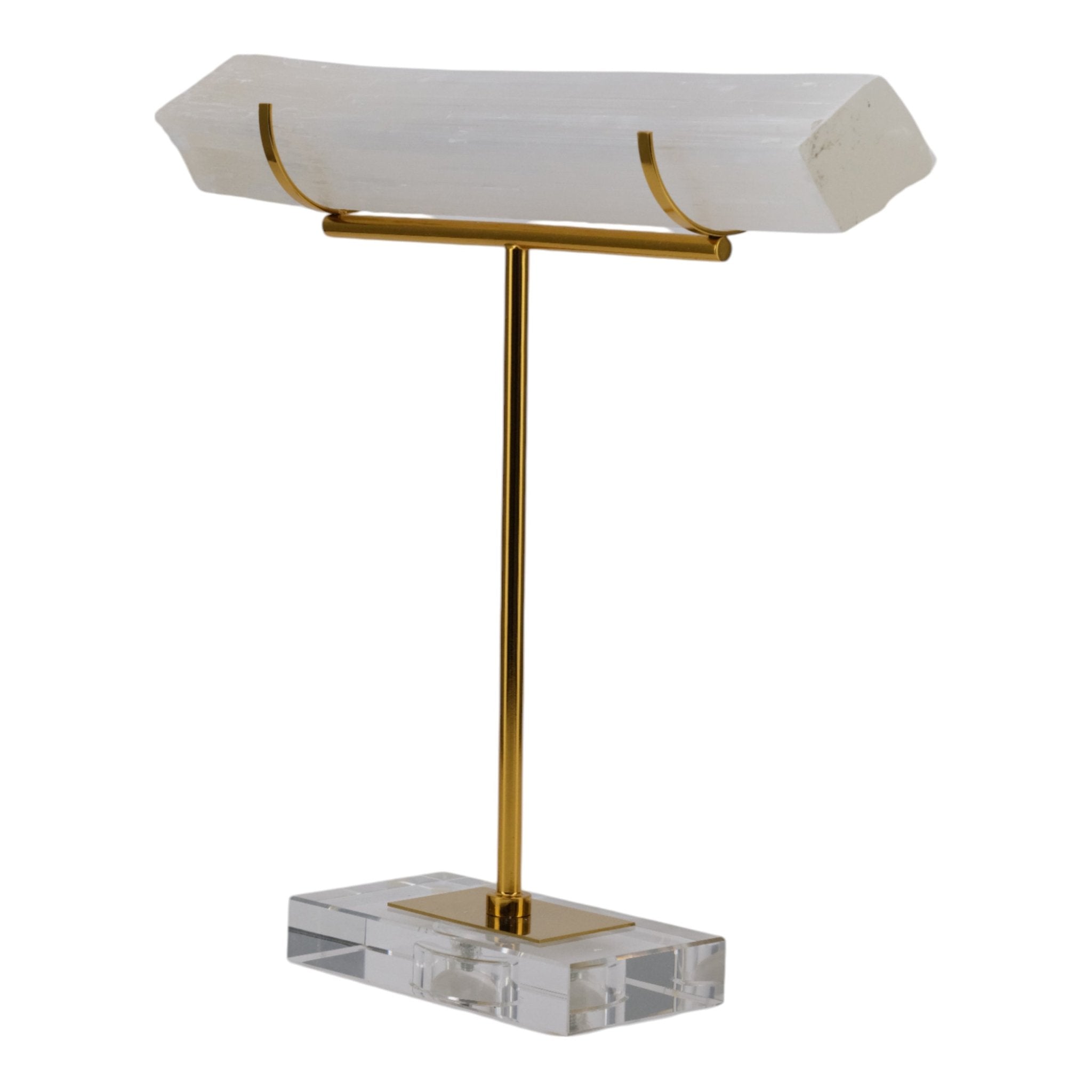 13" Artemis Large Selenite Stone Log Statuary Table Decors| Sagebrook Home