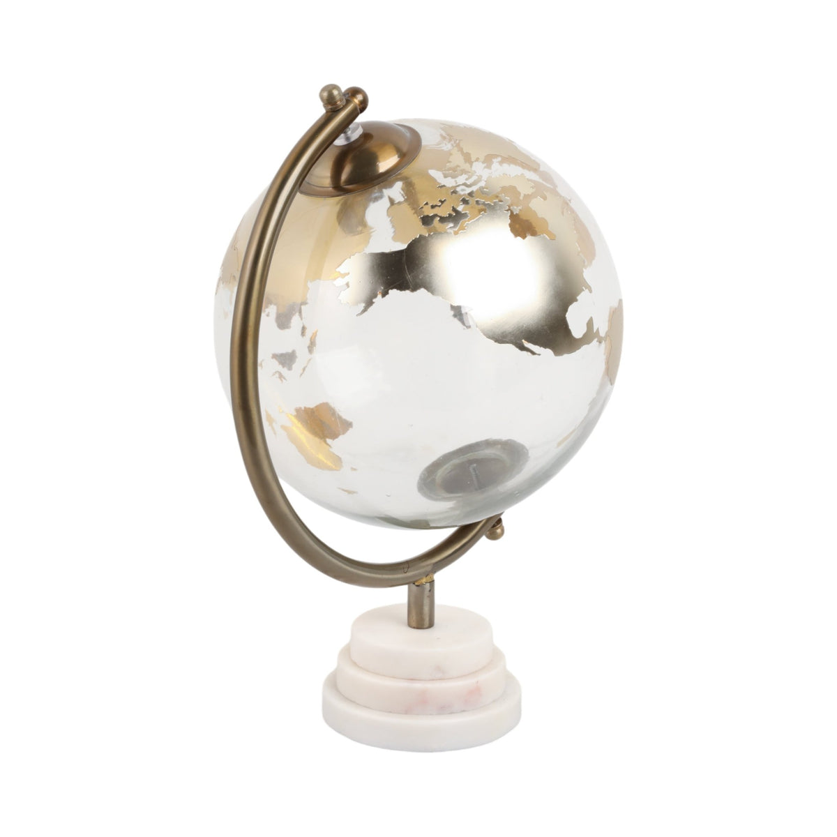13" Bardot Glass Glboe Statuary Table Decors| Sagebrook Home