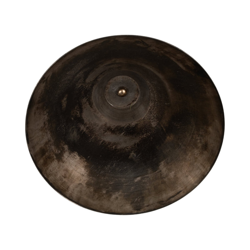 13" Cassendra Small Metal Vase, Gold - Al Rugaib Furniture