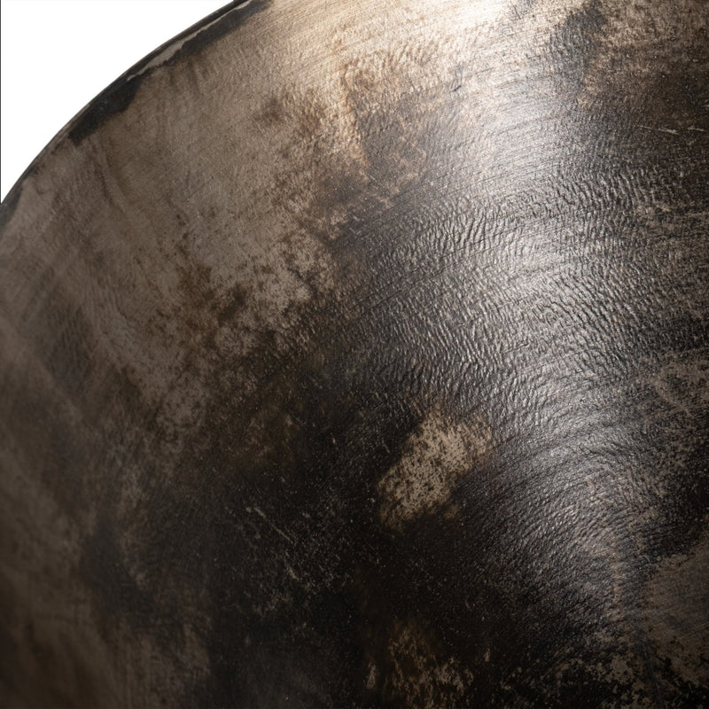 13" Cassendra Small Metal Vase, Gold - Al Rugaib Furniture