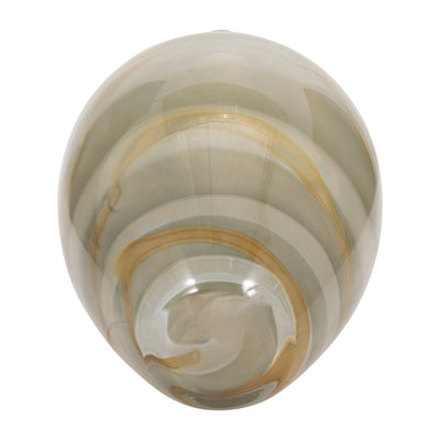 13" Charu Medium Green Vase - Al Rugaib Furniture