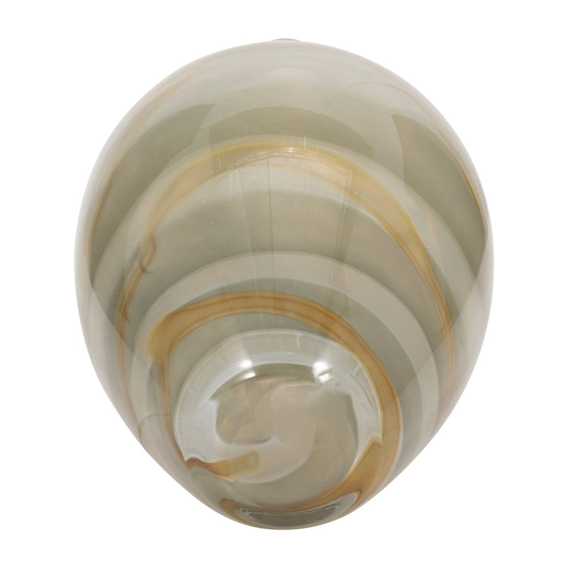 13" Charu Medium Green Vase - Al Rugaib Furniture