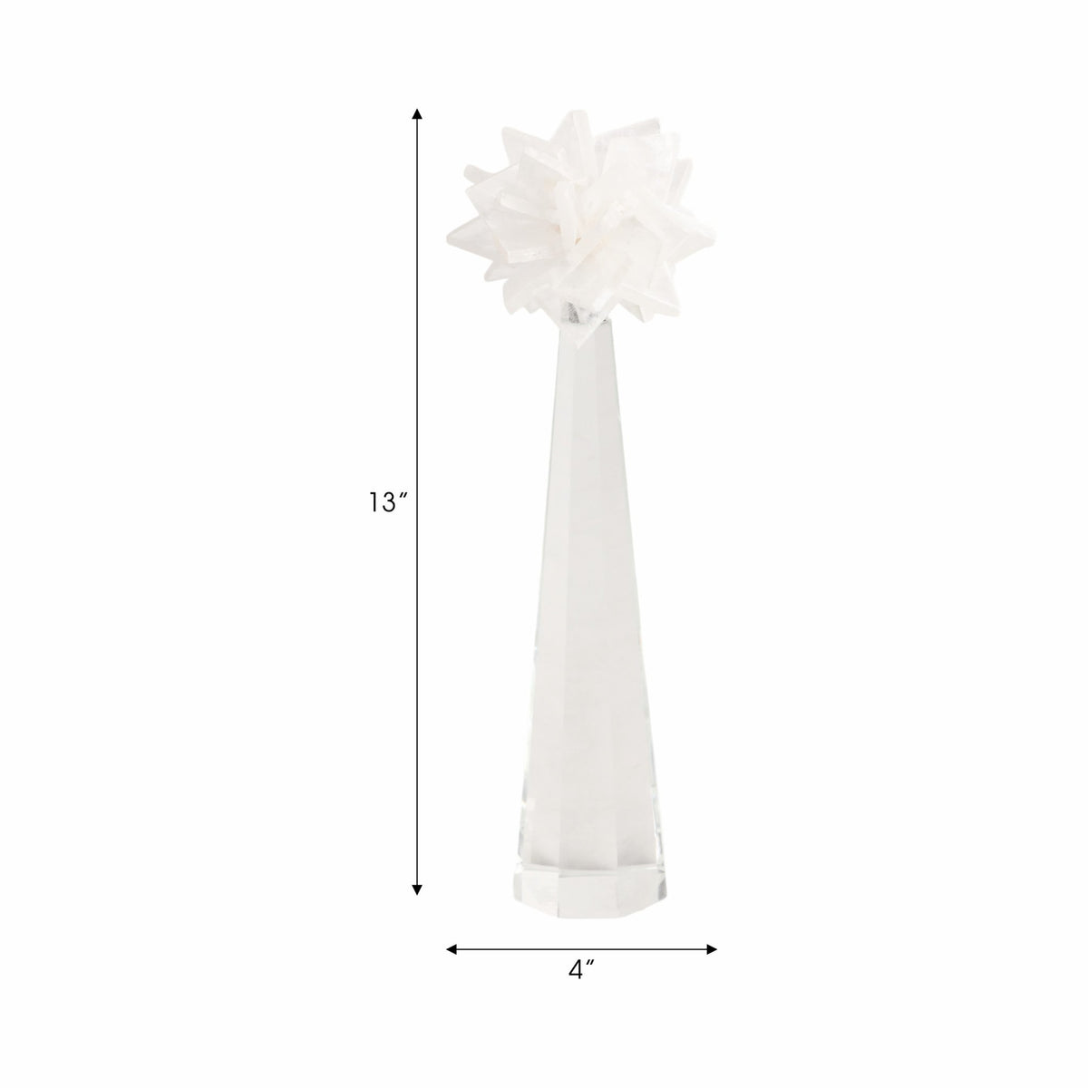 13" CLARA SMALL CRYSTAL STATUARY Table Decors| Sagebrook Home