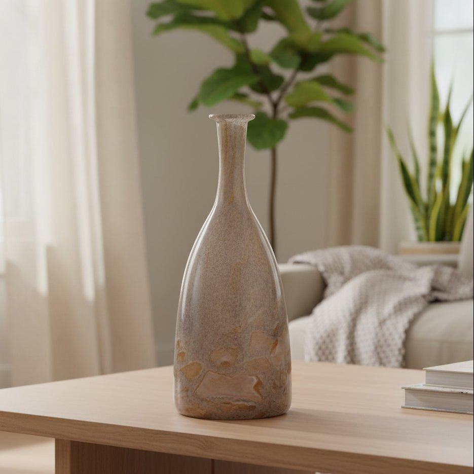13" Foley Medium Glass Bottle Vases and Jars| Sagebrook Home