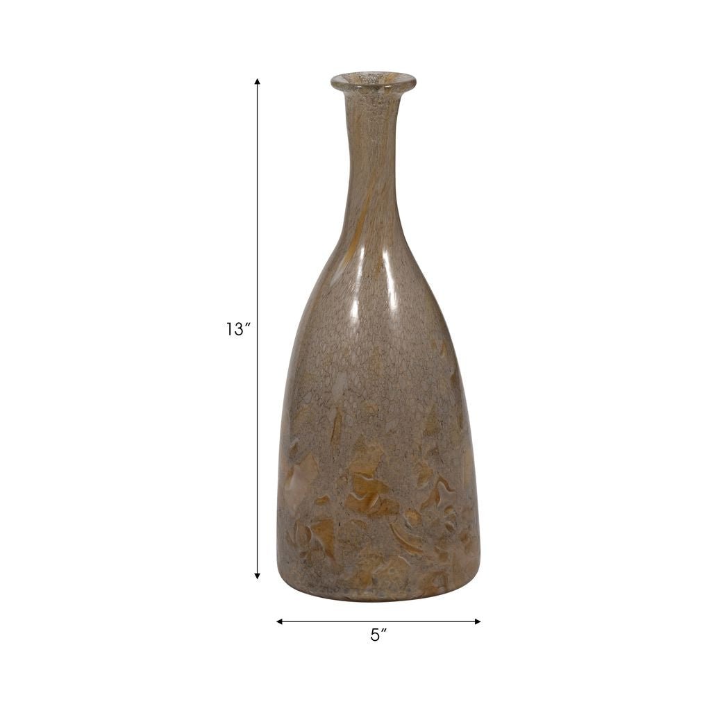 13" Foley Medium Glass Bottle Vases and Jars| Sagebrook Home