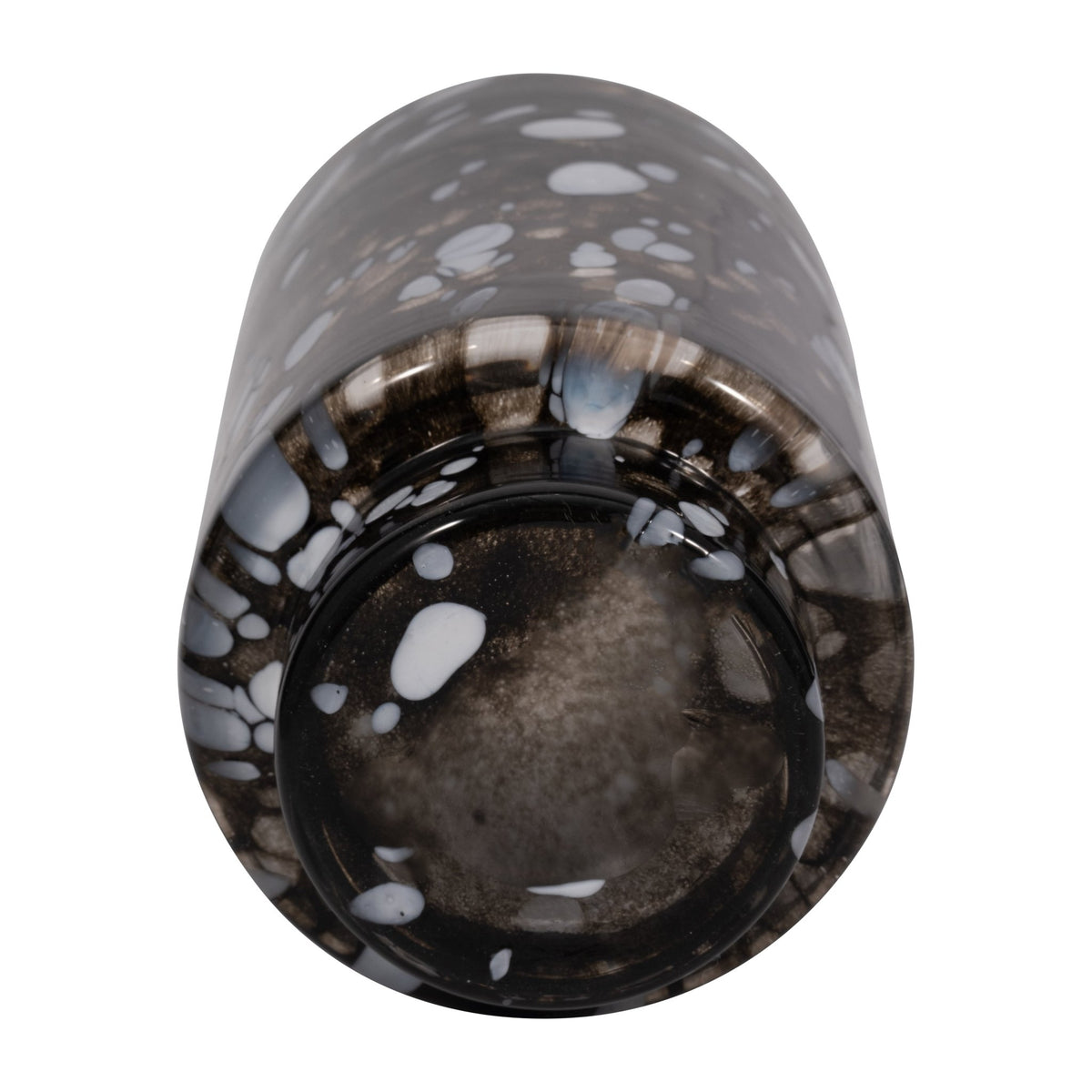 13" Hennie Large Black & White Glass Vase Vases and Jars| Sagebrook Home