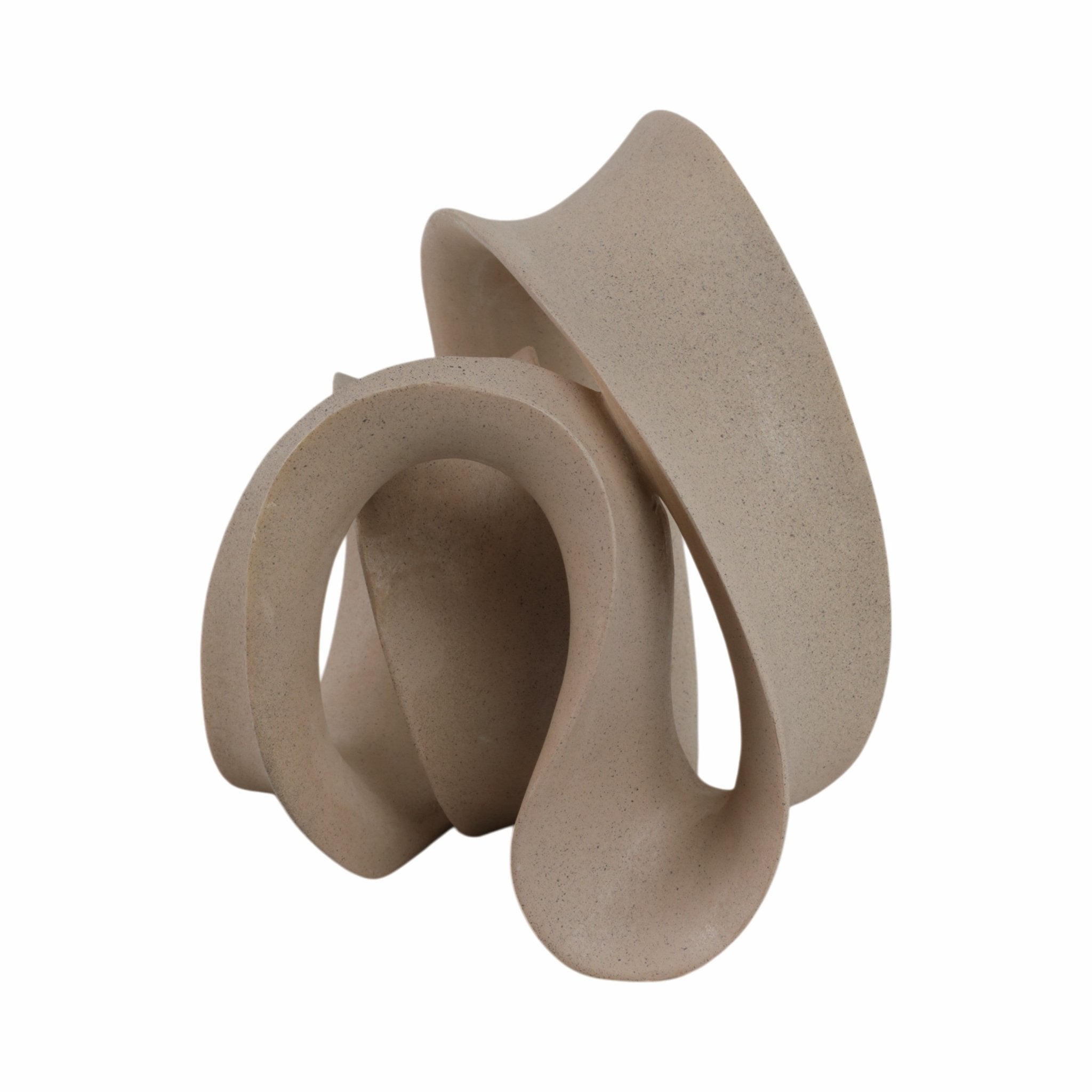 13" Menen Large Tan Loop Statuary Table Decors| Sagebrook Home