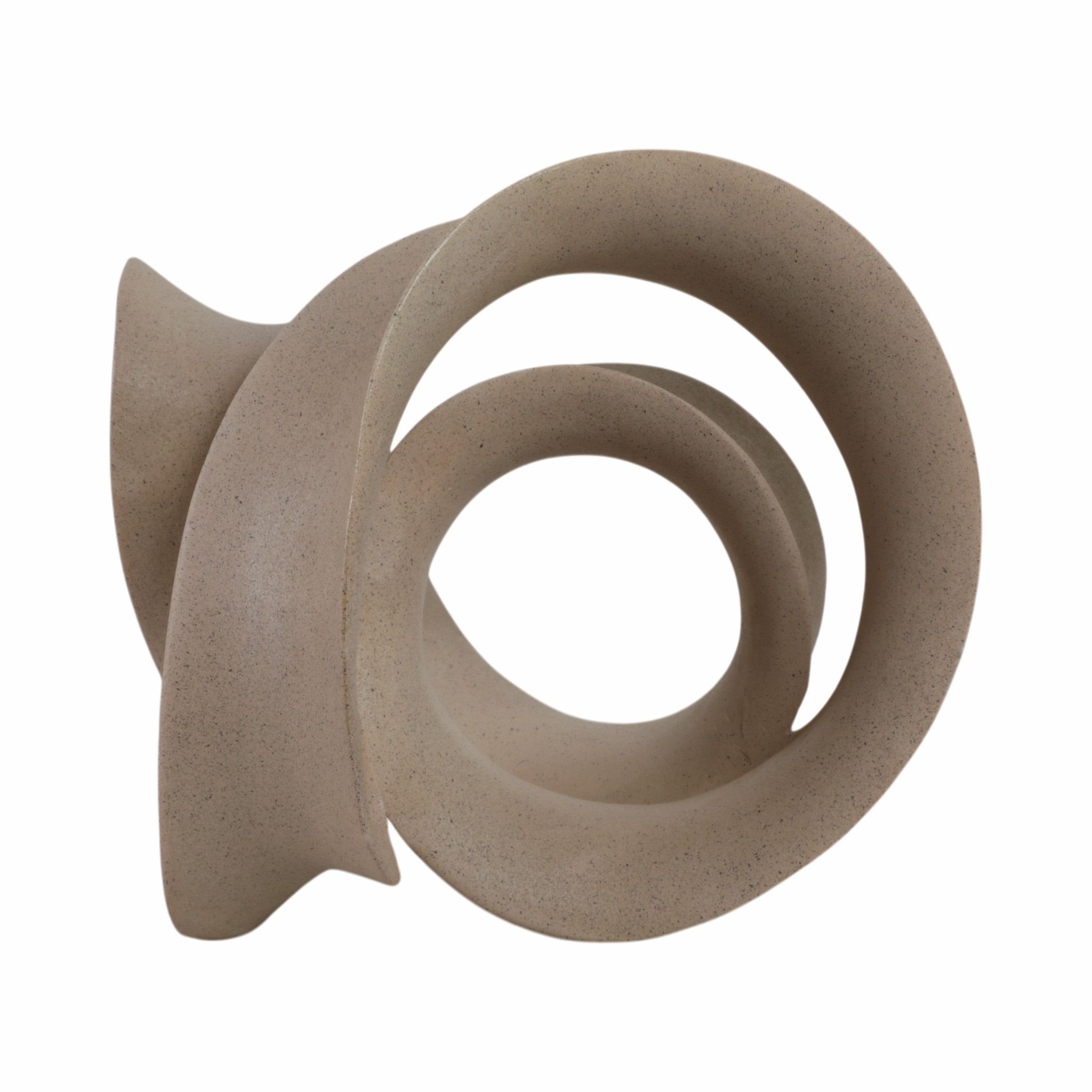 13" Menen Large Tan Loop Statuary Table Decors| Sagebrook Home