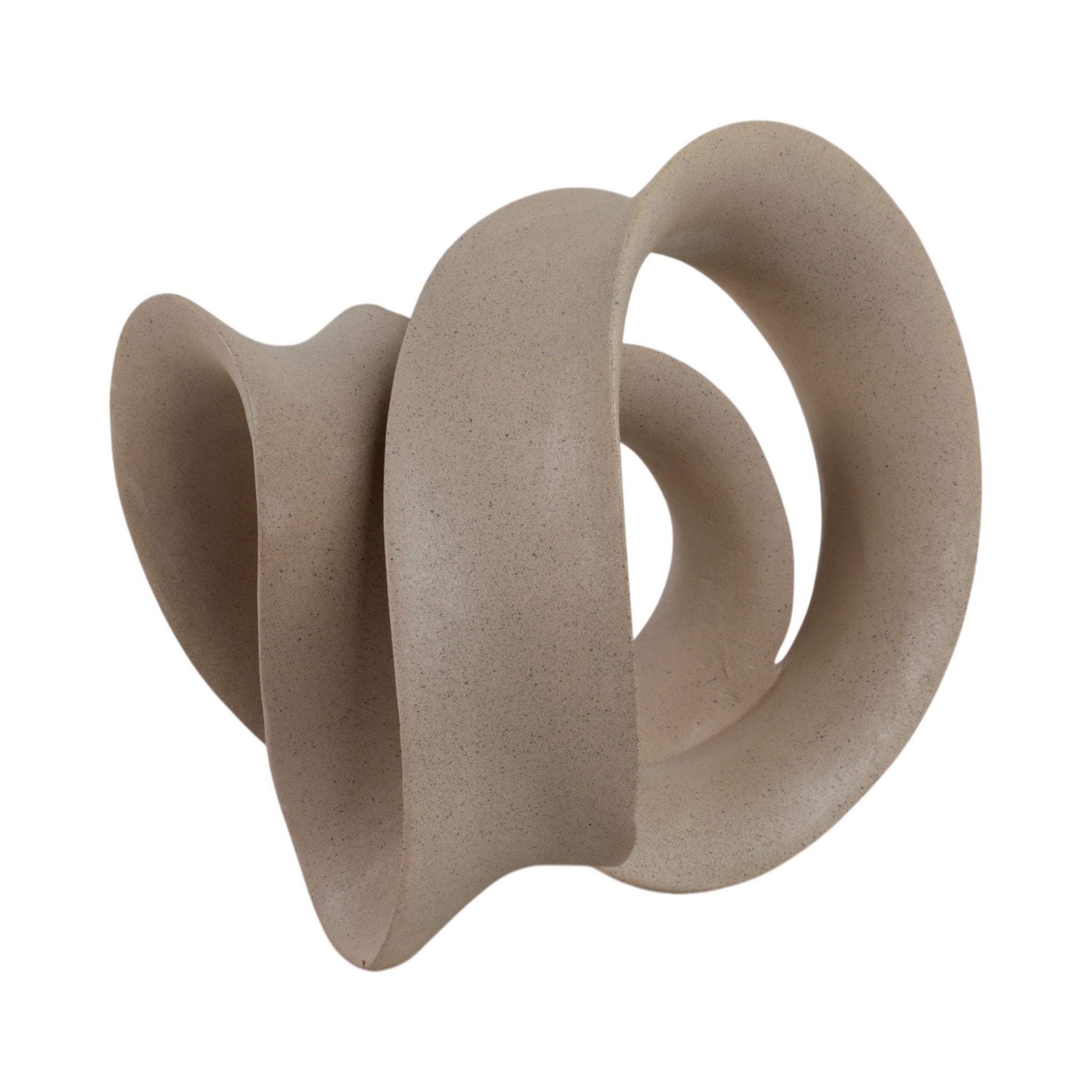 13" Menen Large Tan Loop Statuary Table Decors| Sagebrook Home