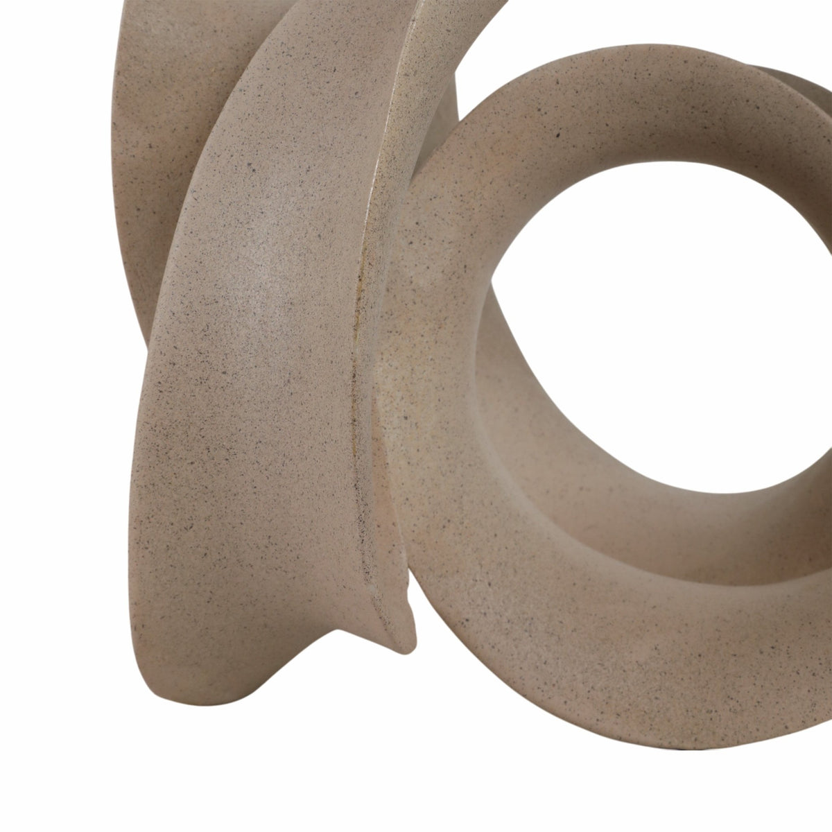 13" Menen Large Tan Loop Statuary Table Decors| Sagebrook Home