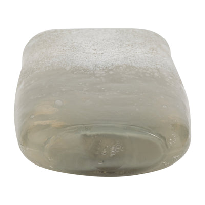 13" Mia Large Green Glass Vase - Al Rugaib Furniture