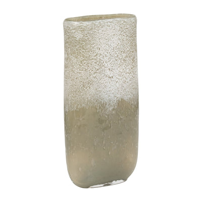 13" Mia Large Green Glass Vase - Al Rugaib Furniture