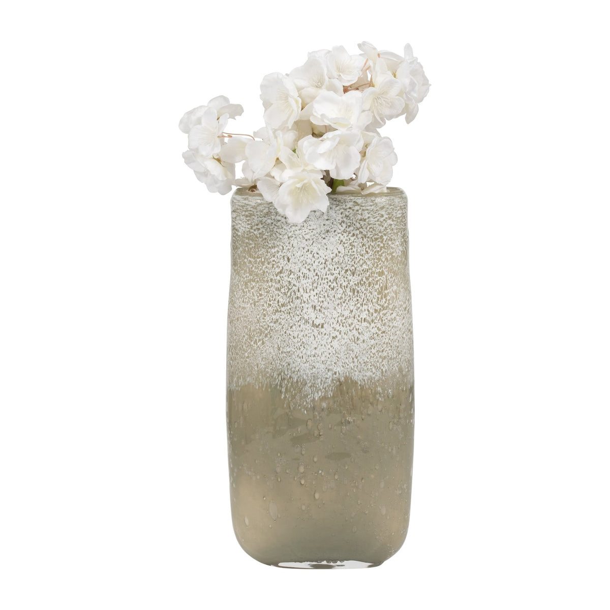 13" Mia Large Green Glass Vase Vases and Jars| Sagebrook Home