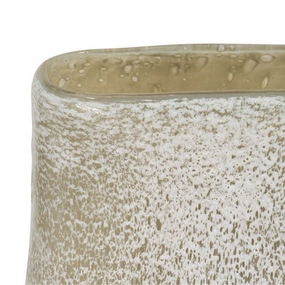 13" Mia Large Green Glass Vase - Al Rugaib Furniture