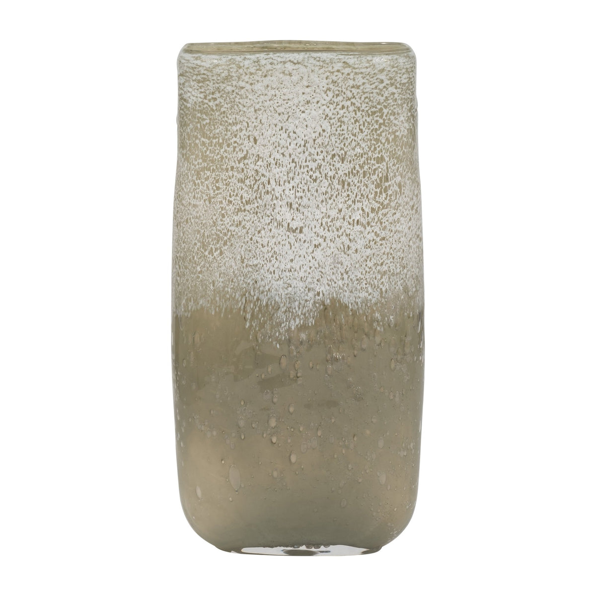13" Mia Large Green Glass Vase Vases and Jars| Sagebrook Home