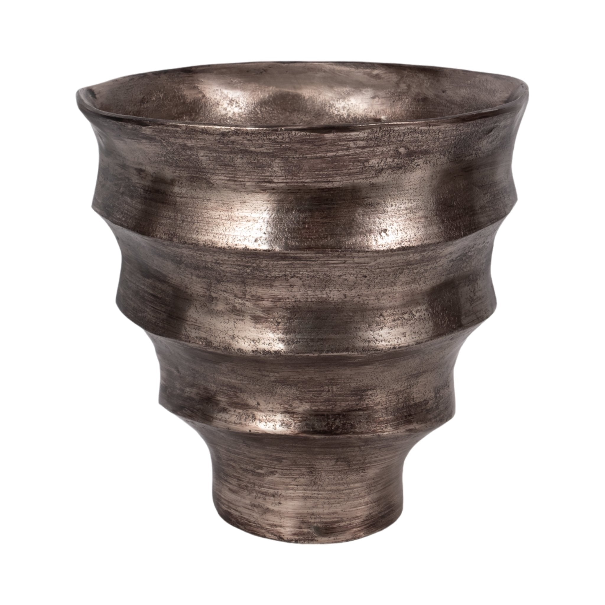 13" Morine Small Silver Metal Vase Vases and Jars| Sagebrook Home