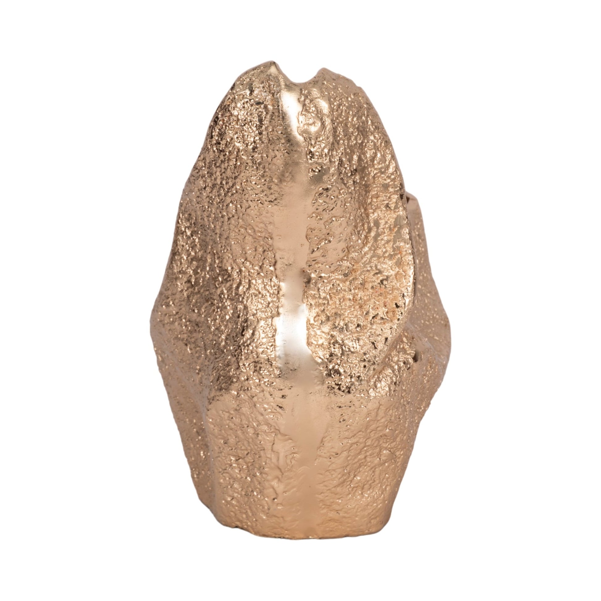 13" Organic Edge Metal Vase, Champagne Vases and Jars| Sagebrook Home