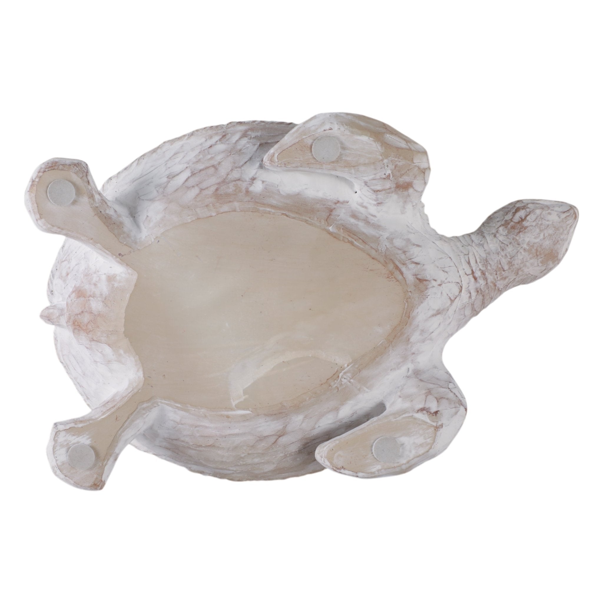 13" Sea Turtle Woven Pattern, White Table Decors| Sagebrook Home