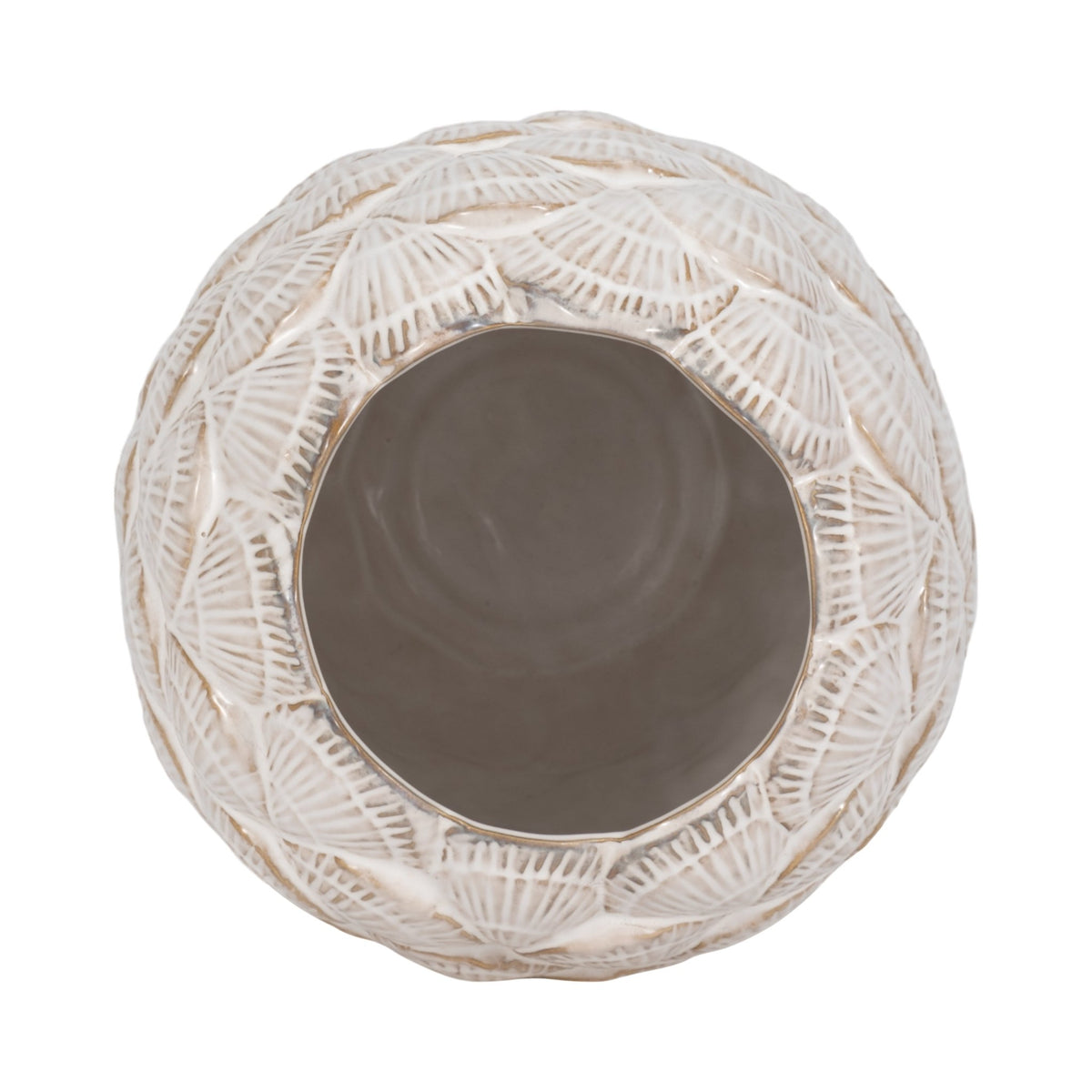 13" Seashells Vase, White Vases and Jars| Sagebrook Home