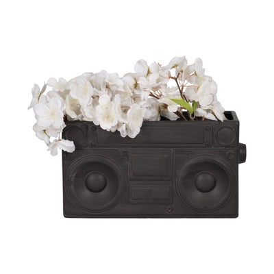 13" Stereo Planter, Grey - Al Rugaib Furniture
