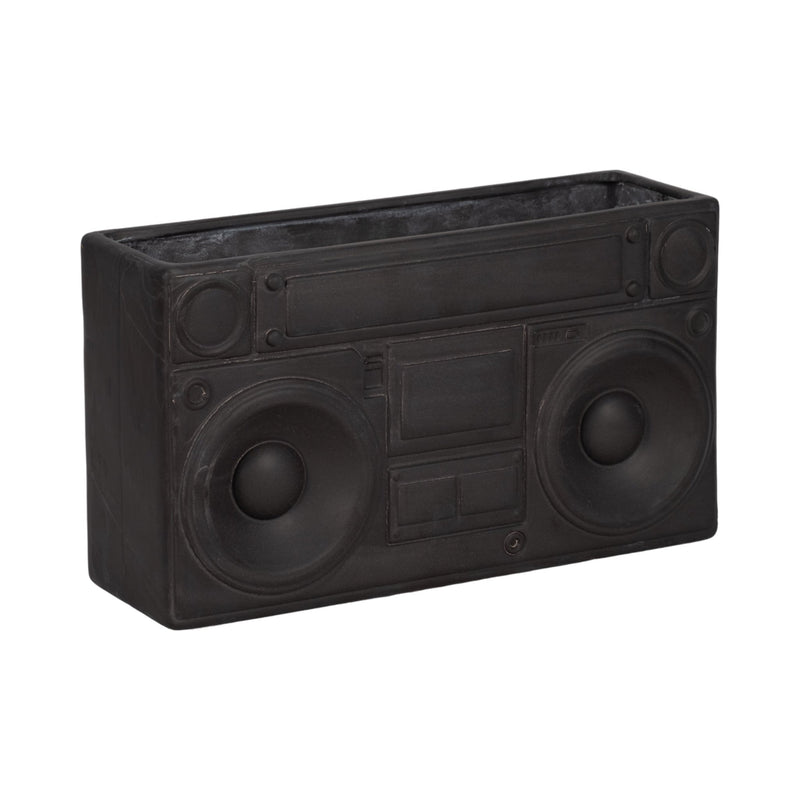 13" Stereo Planter, Grey - Al Rugaib Furniture