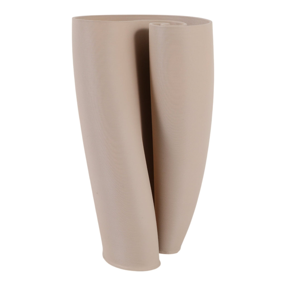 13" TROCA LARGE 3D PRINTED VASE,CREAM Vases and Jars| Sagebrook Home