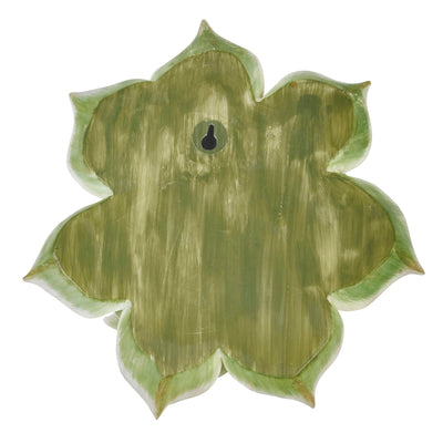 Decorative Resin Lotus Wall Flower, Green