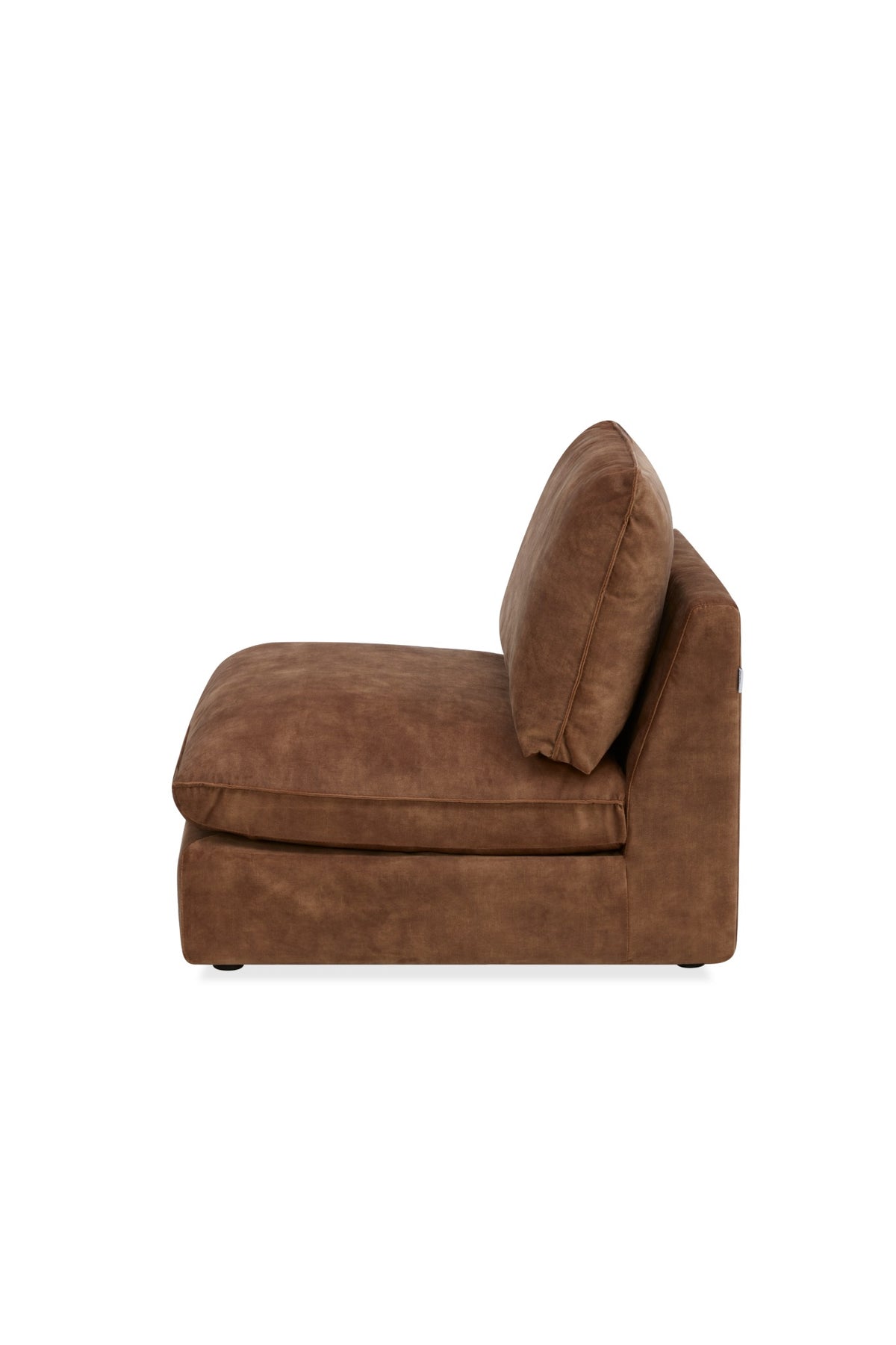 Bologna Brown 1.5 Seater Armless