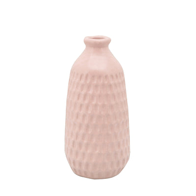 9 DIMPLED VASE, BLUSH