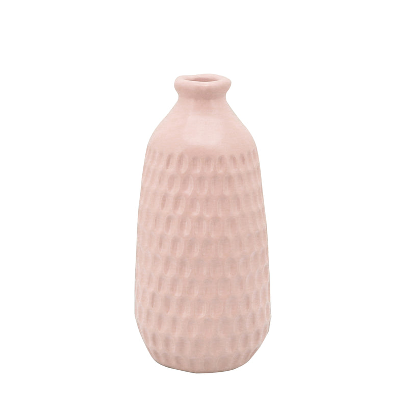 9 DIMPLED VASE, BLUSH