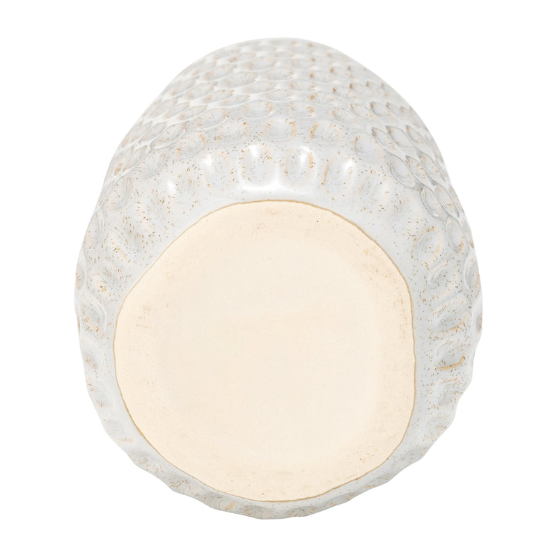 CER, 9 DIMPLED VASE, OATMEAL