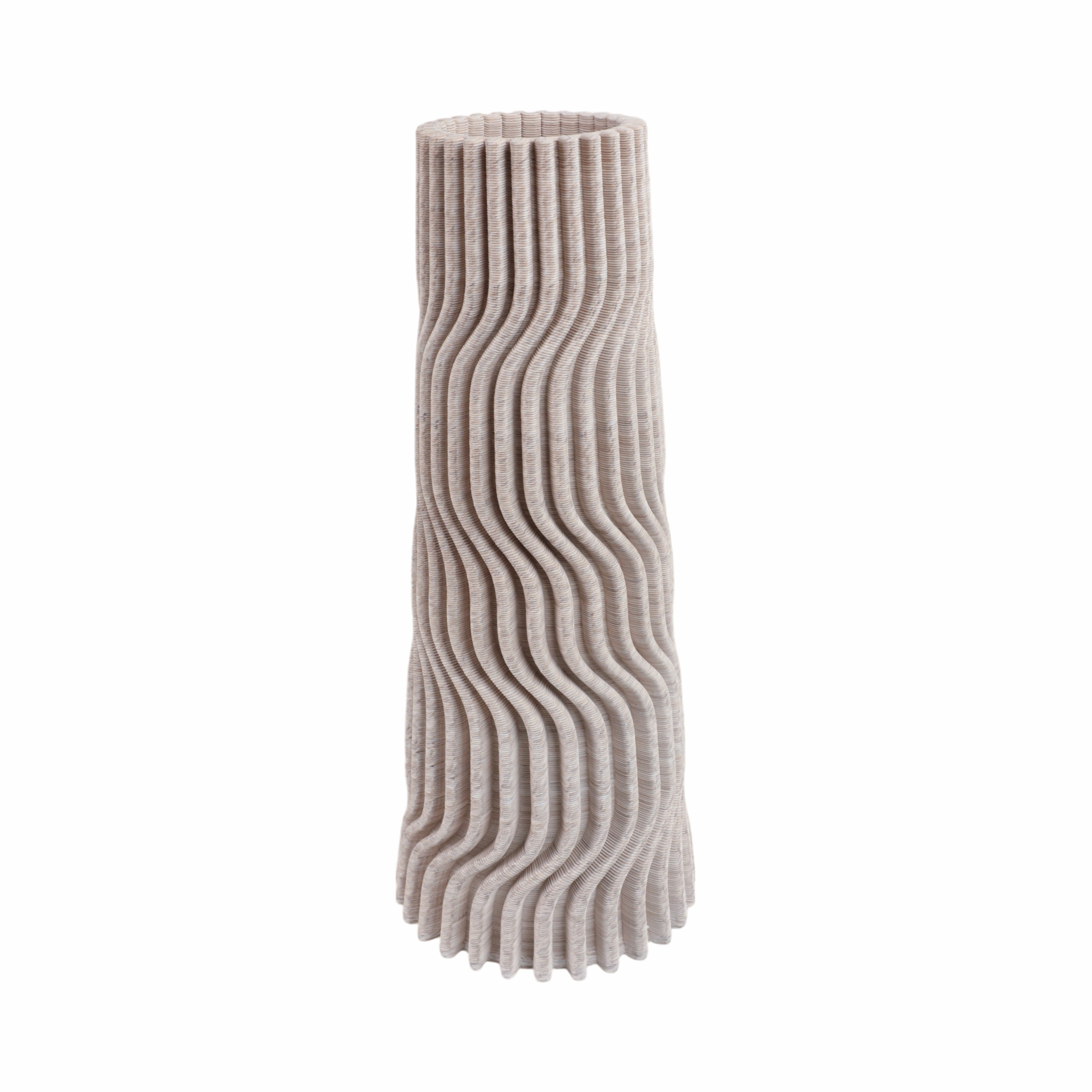 مزهرية بورسلين من شيلفين مطبوعة ثلاثية الأبعاد، متعددة الألوان Shelvin 3d Printed Porcelain Vase, Multi