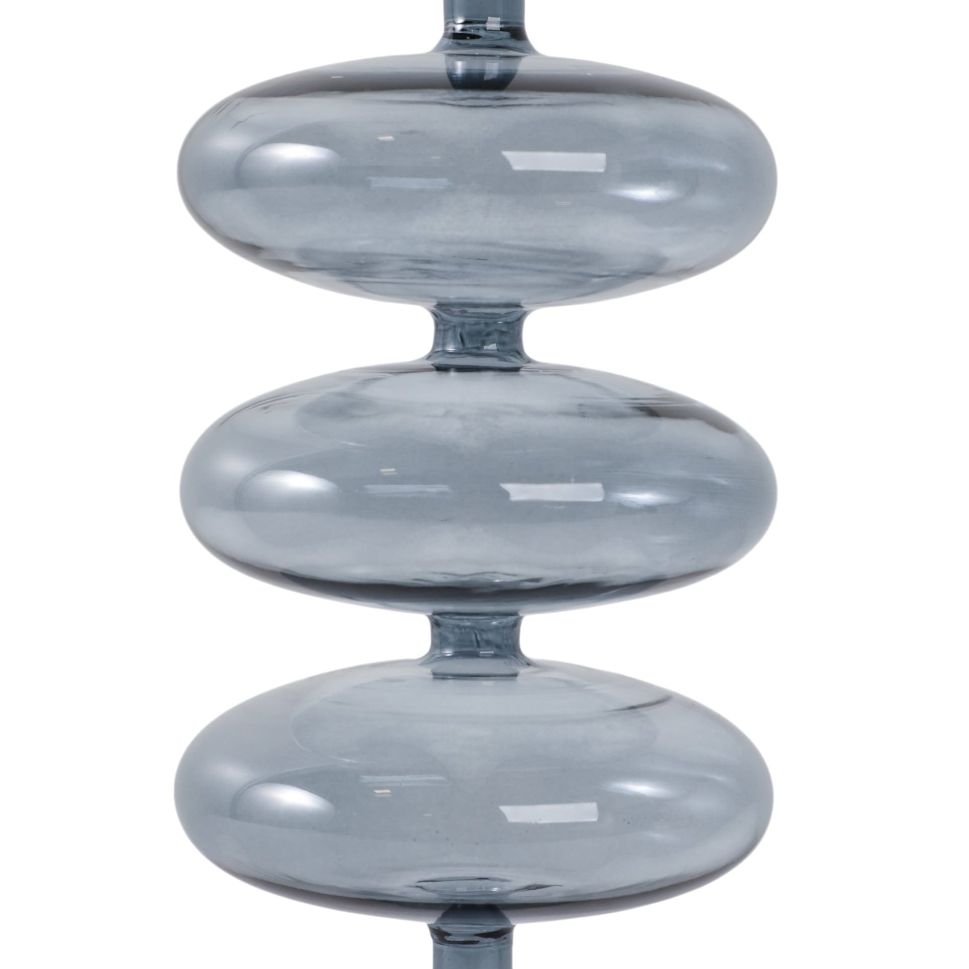 13X4" RETRO BUBBLE TAPER HOLDER, BLUE Candle Holders| Sagebrook Home