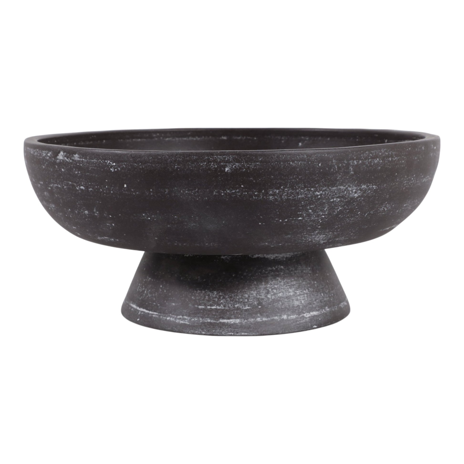13x5" Terracotta Bowl On Pedestal, Brown Bowl| Sagebrook Home