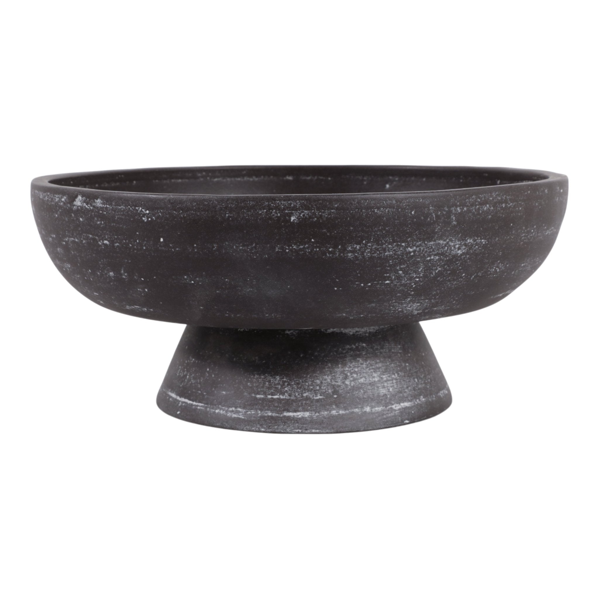 13x5" Terracotta Bowl On Pedestal, Brown Bowl| Sagebrook Home