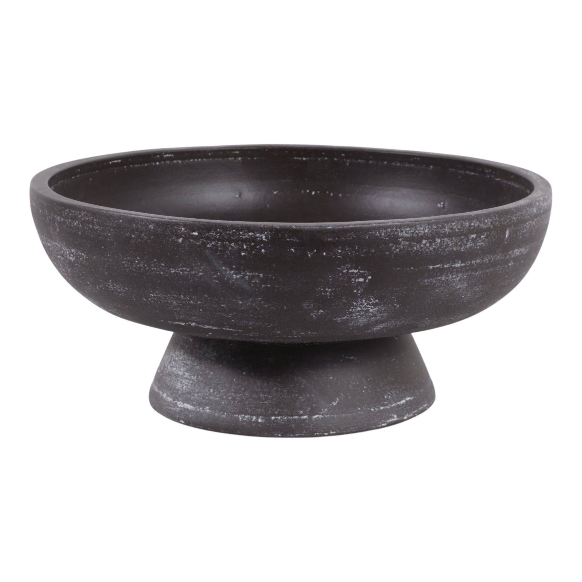 13x5" Terracotta Bowl On Pedestal, Brown Bowl| Sagebrook Home