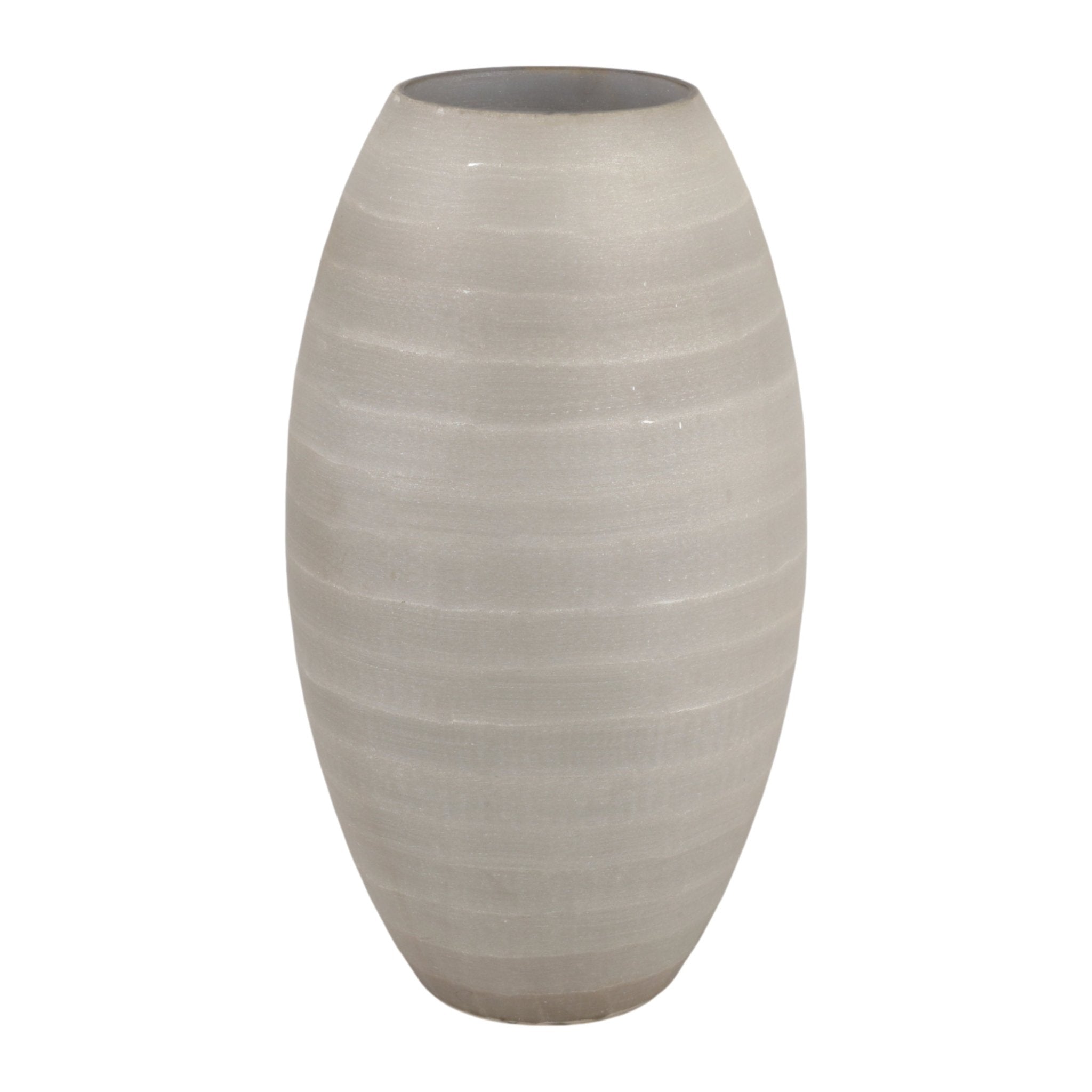 13x7" Rustic Etched Glass Vase, Grey Vases and Jars| Sagebrook Home