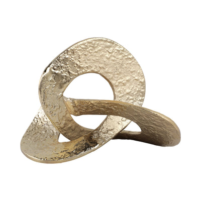 13x9" Textured Loopy Object, Gold - Al Rugaib Furniture