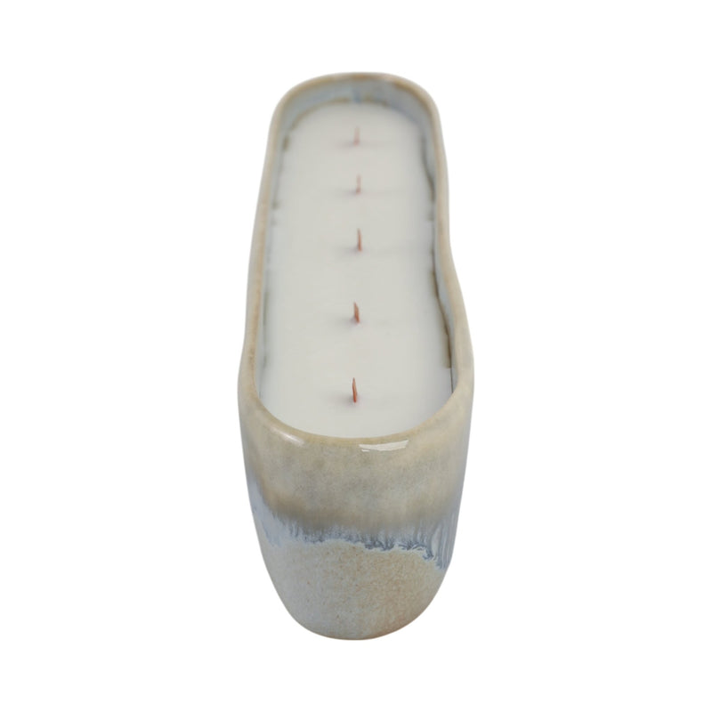 14", 15oz Blue Waves Marvoa Long Portugal Candle - Al Rugaib Furniture