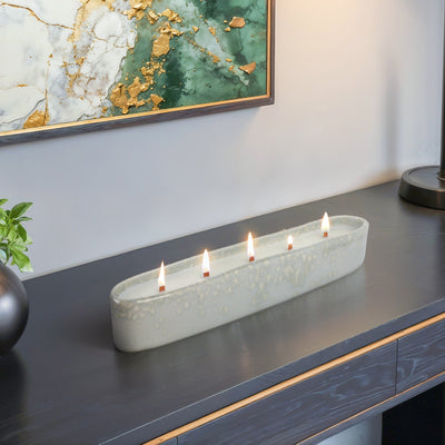 14", 15oz Coconut Amarante Long Portugal Candle - Al Rugaib Furniture