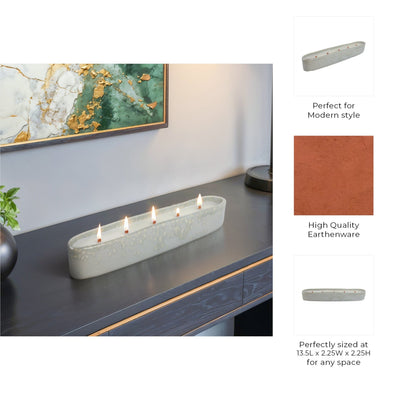 14", 15oz Coconut Amarante Long Portugal Candle - Al Rugaib Furniture