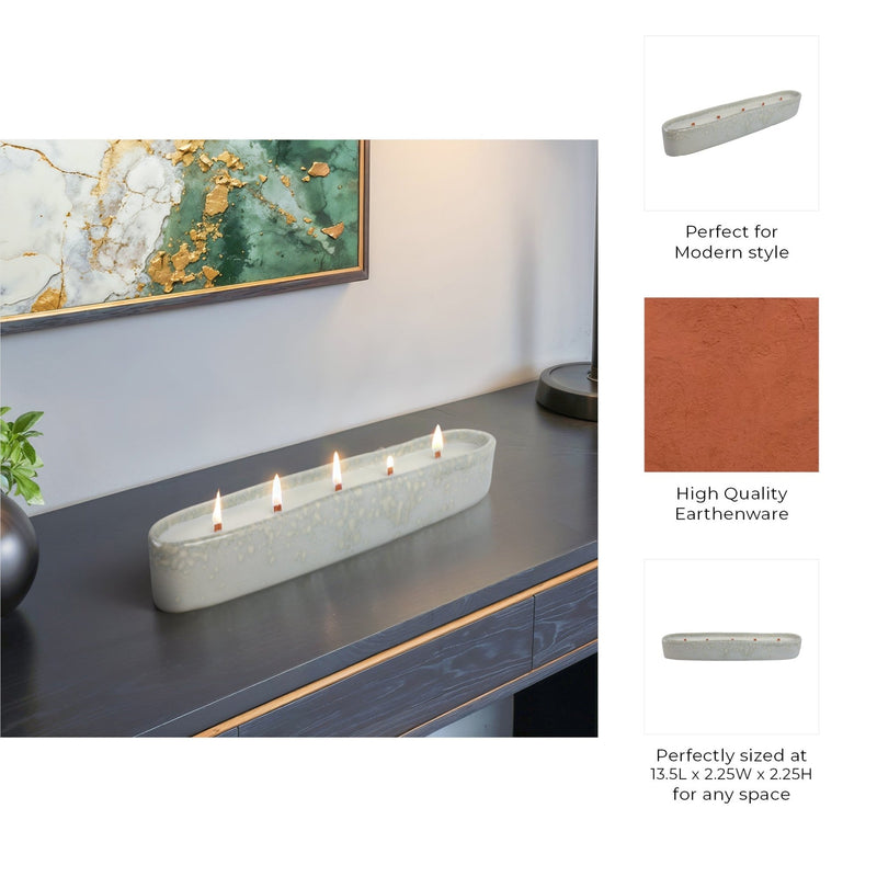 14", 15oz Coconut Amarante Long Portugal Candle - Al Rugaib Furniture